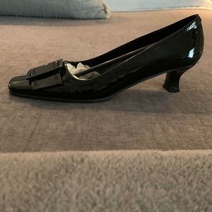Vaneli black patent small heel. Worn once! Beautiful, timeless, classy. Dust bag